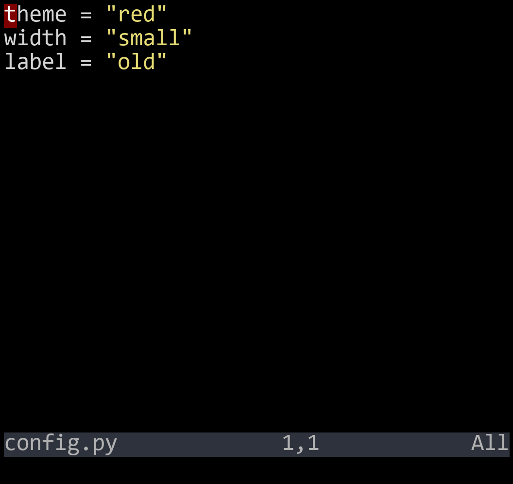 After pressing cw and typing 'fox' — the word was replaced in one smooth motion
